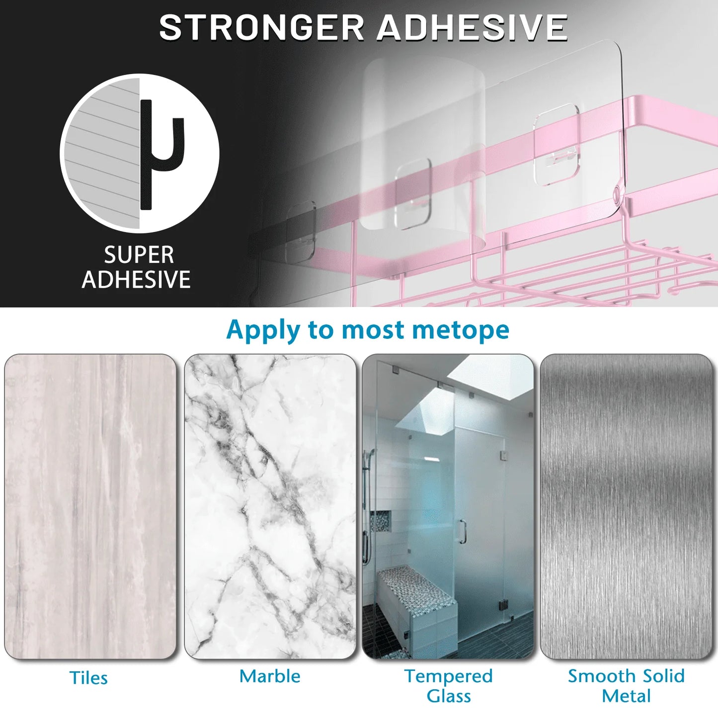 ShowerNest: No-drill Adhesive Self-Shower Set