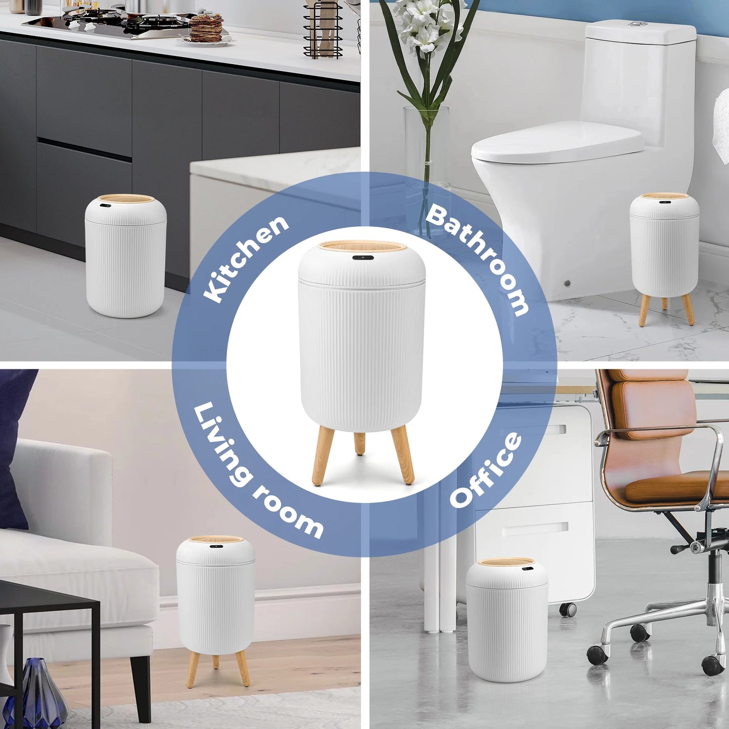 CleanWave Pro: Touchless Motion Sensor Trashcan
