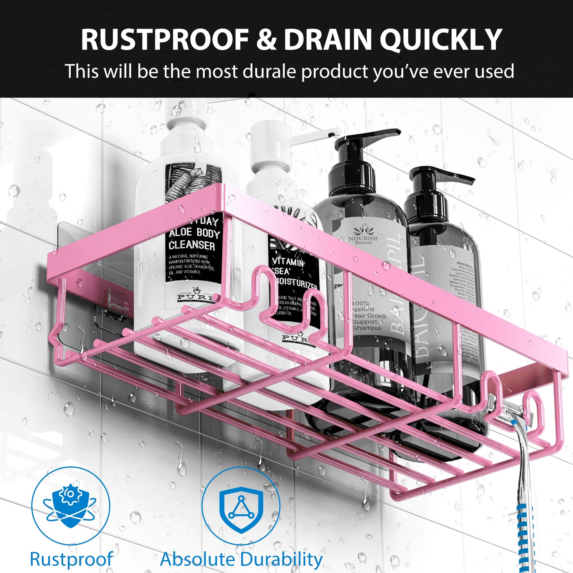 ShowerNest: No-drill Adhesive Self-Shower Set