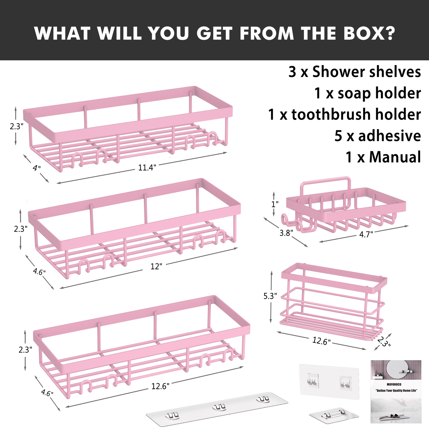 ShowerNest: No-drill Adhesive Self-Shower Set