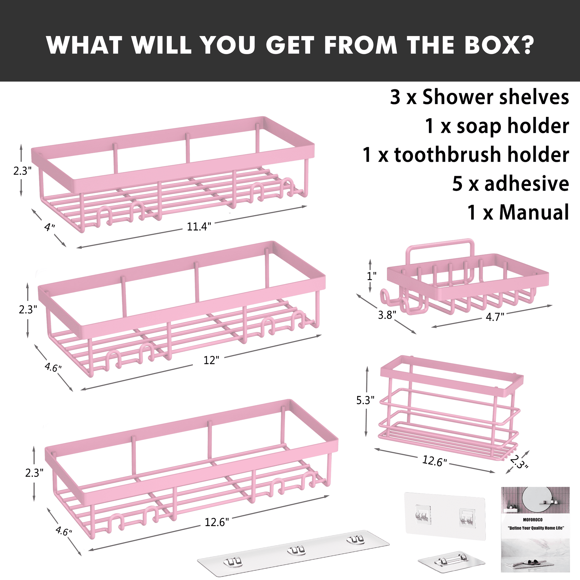 ShowerNest: No-drill Adhesive Self-Shower Set