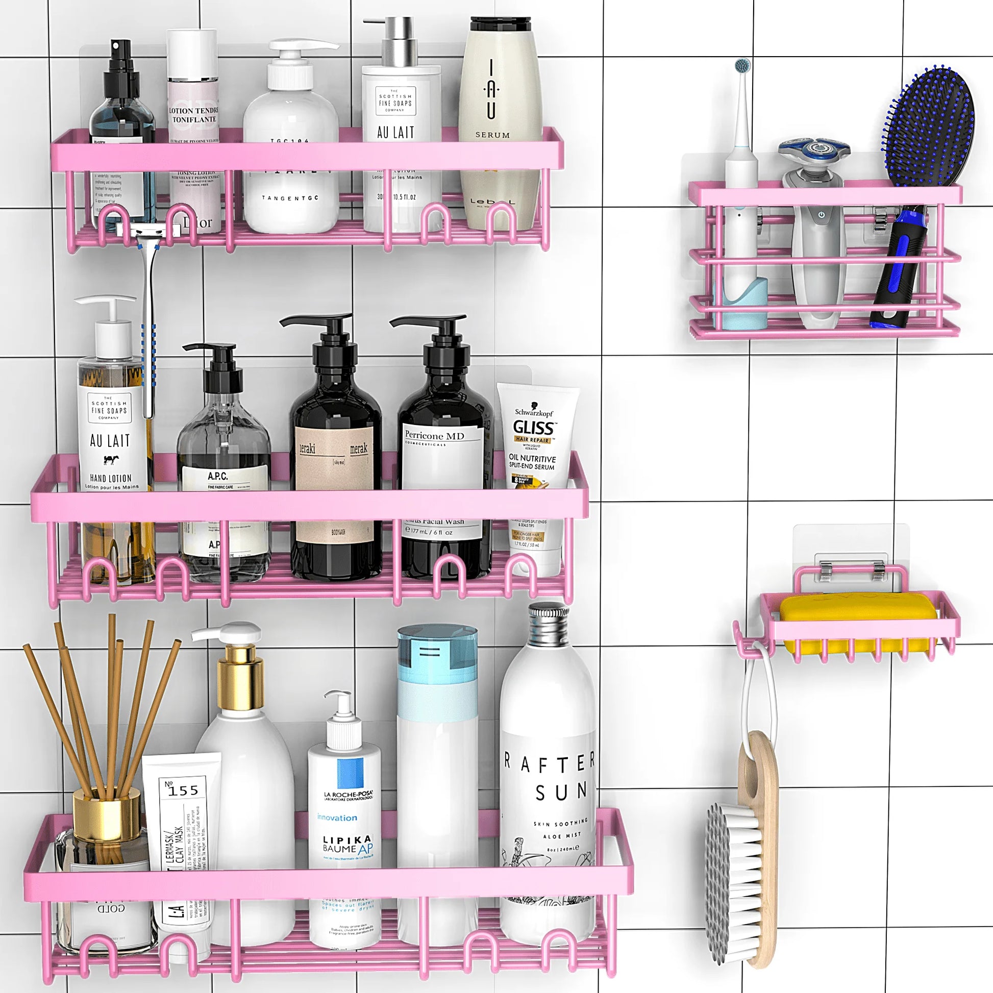 ShowerNest: No-drill Adhesive Self-Shower Set