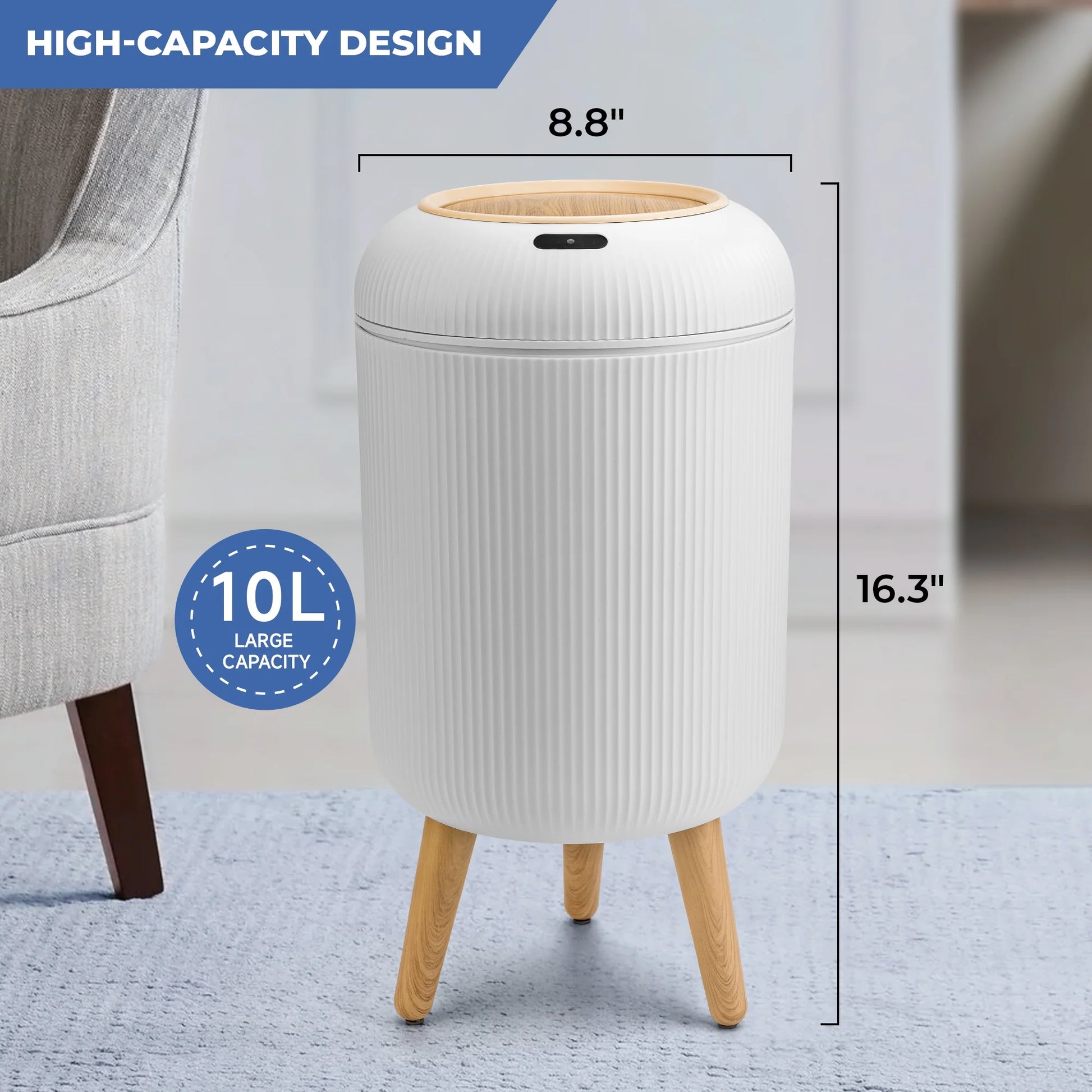 CleanWave Pro: Touchless Motion Sensor Trashcan